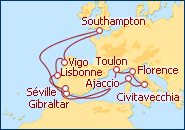 Voir l'itin�raire de la croisi�re Independence Of The Seas 
