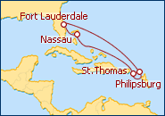 Voir l'itin�raire de la croisi�re Oasis Of The Seas 