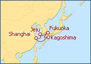 Voir l'itin�raire de la croisi�re Chine, Cor�e du Sud, Japon