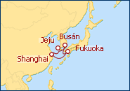 Voir l'itin�raire de la croisi�re Chine, Cor�e du Sud, Japon
