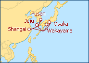 Voir l'itin�raire de la croisi�re Chine, Cor�e du Sud, Japon