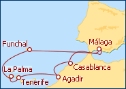 Voir l'itin�raire de la croisi�re R�ves M�diterran�ens