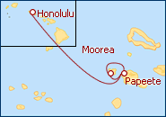 Voir l'itin�raire de la croisi�re De Hawaii � la Polyn�sie Fran�aise