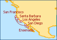 Voir l'itin�raire de la croisi�re Riviera Mexicaine