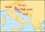Voir l'itin�raire de la croisi�re Aventure Adriatique Venise - Venise
