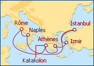 Voir l'itin�raire de la croisi�re M�diterran�e Orientale