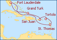 Voir l'itin�raire de la croisi�re Fort Lauderdale