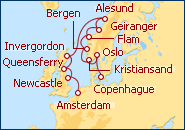 Voir l'itin�raire de la croisi�re Amsterdam, Holanda - Eurodam