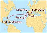 Voir l'itin�raire de la croisi�re Despedida al Mediterr�neo