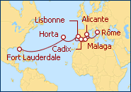 Voir l'itin�raire de la croisi�re Pasaje Romano