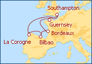 Voir l'itin�raire de la croisi�re Europa 2013