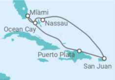 Itinéraire -  Bahamas, Porto Rico - MSC Croisières