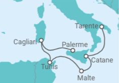 Itinéraire -  Italie, Tunisie, Malte - Costa Croisières