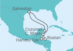 Itinéraire -  Honduras, Mexique - Norwegian Cruise Line