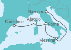 Itinéraire -  France, Italie - Royal Caribbean