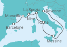 Itinéraire -  Italie, France - Royal Caribbean