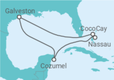 Itinéraire -  Mexique, Bahamas - Royal Caribbean