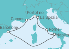 Itinéraire -  France, Italie - Celebrity Cruises