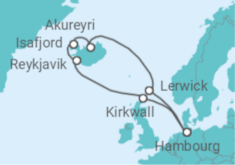 Itinéraire -  Royaume-Uni, Islande - MSC Croisières