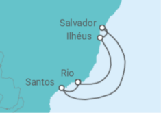 Itinéraire -  Brésil - MSC Croisières