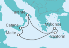 Itinéraire -  Italie, Grèce, Malte - Costa Croisières