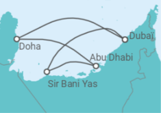 Itinéraire -  Emirats Arabes Unis, Qatar - Explora Journeys