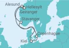 Itinéraire -  Terre des Vikings - Costa Croisières