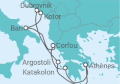 Itinéraire -  Grèce, Croatie, Monténégro - Celestyal Cruises