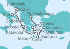 Itinéraire -  Grèce, Croatie, Monténégro, Turquie - Celestyal Cruises