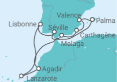 Itinéraire -  Espagne, Portugal, Maroc - AIDA