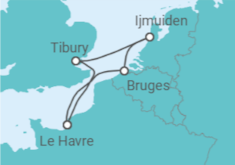 Itinéraire -  Londres et les venises du nord - CFC Compagnie Française de Croisières