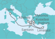 Itinéraire -  Vacances Ensoleillées et Athènes - Royal Caribbean