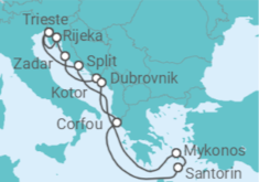 Itinéraire -  Croatie, Monténégro, Grèce - Norwegian Cruise Line