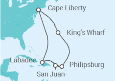 Itinéraire -  Bermudes, Saint Martin, Porto Rico - Royal Caribbean