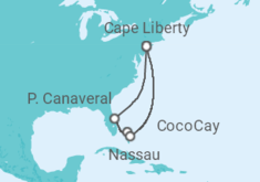 Itinéraire -  États-Unis, Bahamas - Royal Caribbean