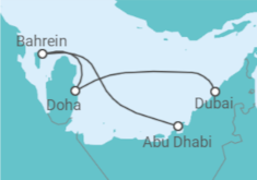 Itinéraire -  Qatar - MSC Croisières