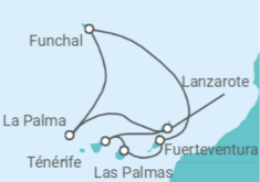 Itinéraire -  Iles Canaries et Madère - MSC Croisières