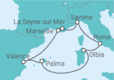 Itinéraire -  De Toulon (France) à Marseille - Costa Croisières