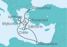 Itinéraire -  Égypte, Grèce, Turquie - Norwegian Cruise Line