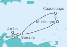 Itinéraire -  Perles des Antilles III - Costa Croisières