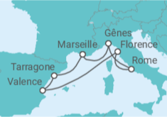 Itinéraire -  Italie, France, Espagne - MSC Croisières