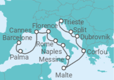 Itinéraire -  De Barcelone à Venise - Norwegian Cruise Line