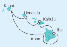 Itinéraire -  Hawaï - Norwegian Cruise Line