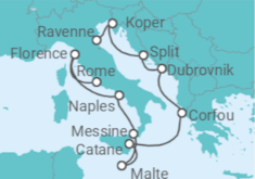 Itinéraire -  De Rome (Civitavecchia) à Venise - Norwegian Cruise Line