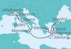 Itinéraire -  Turquie, Grèce et Italie - Norwegian Cruise Line