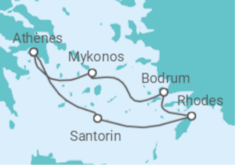Itinéraire -  Greek Island Glow - Virgin Voyages