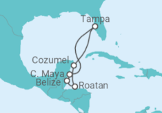 Itinéraire -  Honduras, Belize, Mexique - Royal Caribbean
