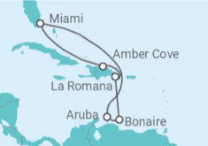 Itinéraire -  Aruba, République Dominicaine - Carnival