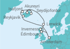 Itinéraire -  Islande et Royaume-Uni  - Royal Caribbean