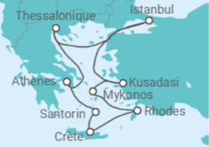 Itinéraire -  Turquie, Grèce - Norwegian Cruise Line
